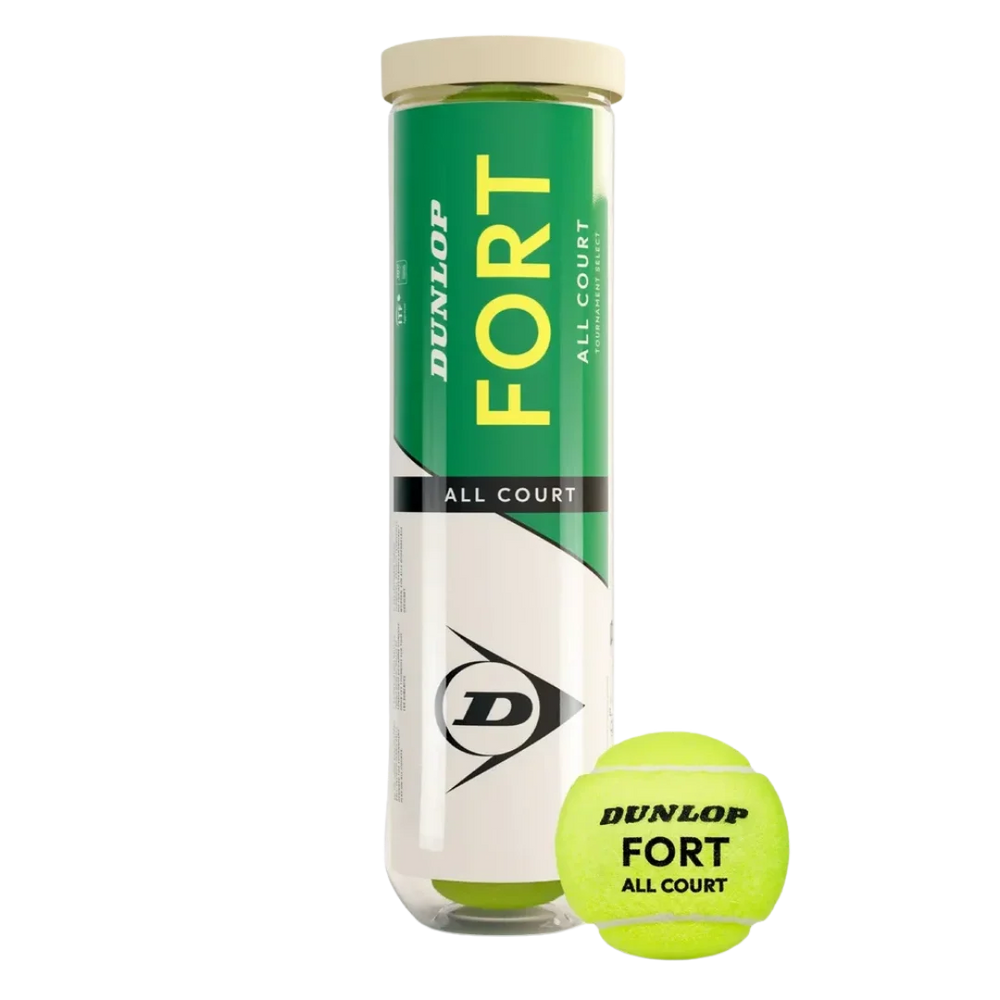 Dunlop Fort All Court Tennis Balls 4B Tube - 6dz/72 Balls