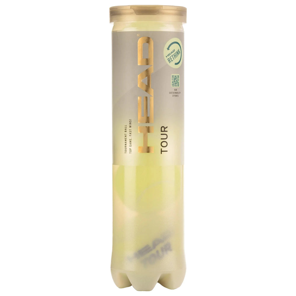 Head Tour Tennis Balls 4b Tube - 12dz/144 Balls